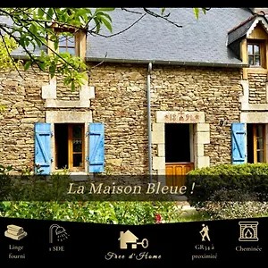  Ferienhaus La Maison Bleue,authenticite, Nature, Simplicite, 2-5 Personnes, Sur Frankreich